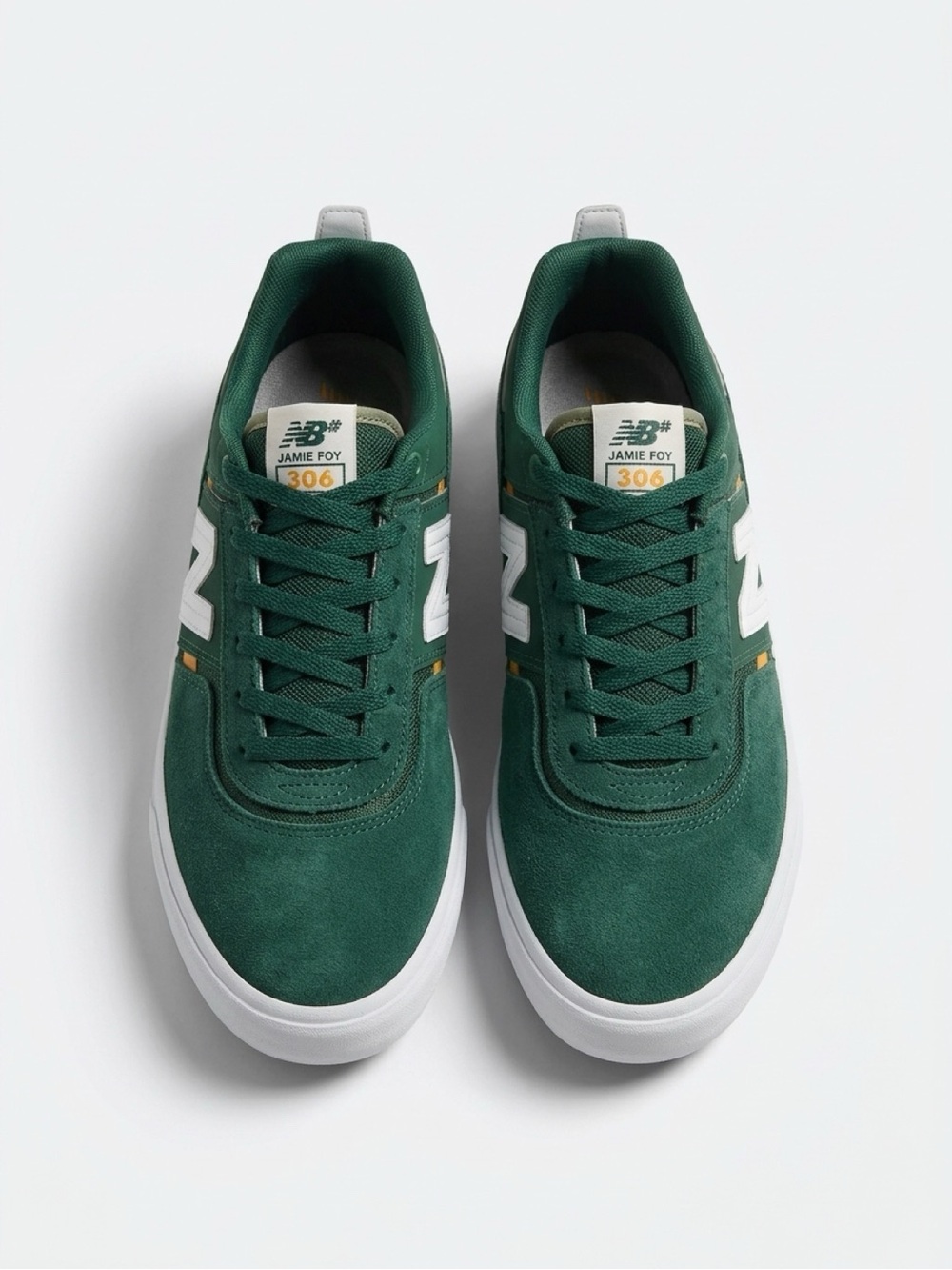New Balance Jamie Foy 306 Suede Sneakers - Green & White